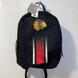 CHICAGO BLACKHAWKS Black Backpack-NWT